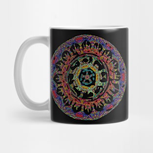 Abstract Pattern Circle Silhouette Art Mug